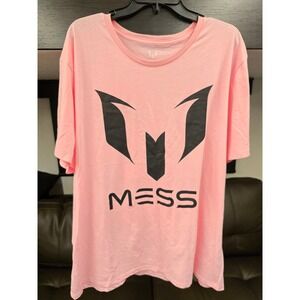 Lionel Messi Collection Pink Graphic T-Shirt Inter Miami Style Number 10 2XL